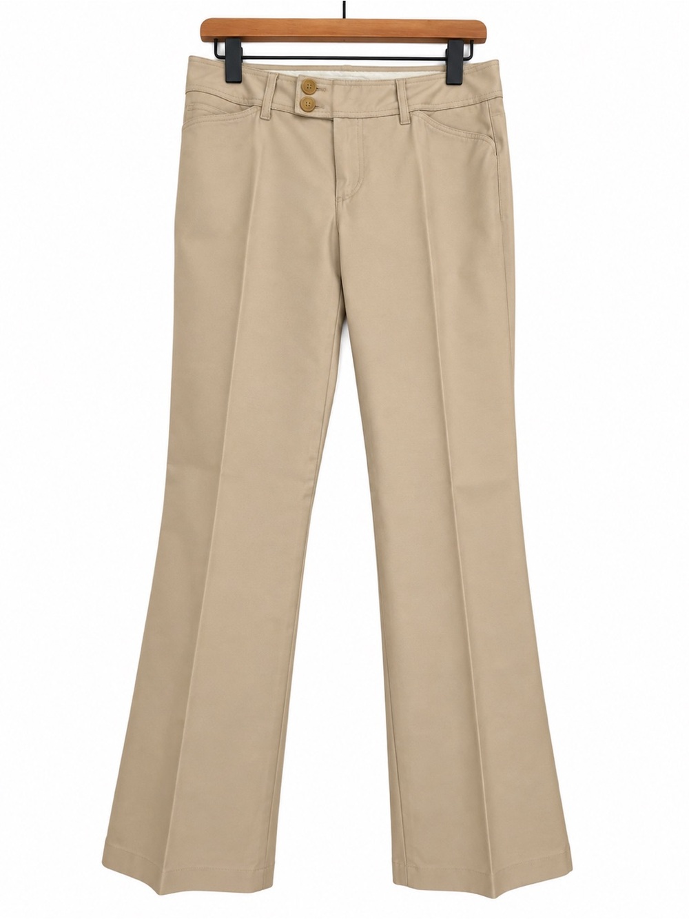 Banana Republic Martin Stretch Bootcut Flare Khaki Pants Size 8